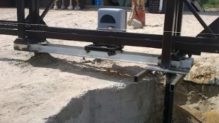 Купить сваи для ворот в Моршанск. Заказать ворота на сваях под ключ от 21479 руб